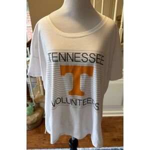 Tennessee Volunteers Womens T-Shirt Large White NCAA Power T Graphic Scoop Neck